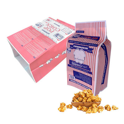 Qualität  Factory direct disposable waterproof heat seal food grade microwave popcorn high temperature paper bag with film usine